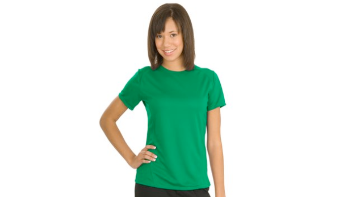 Womens Short Sleeve Kelly Green